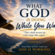 What God is doing while you wait